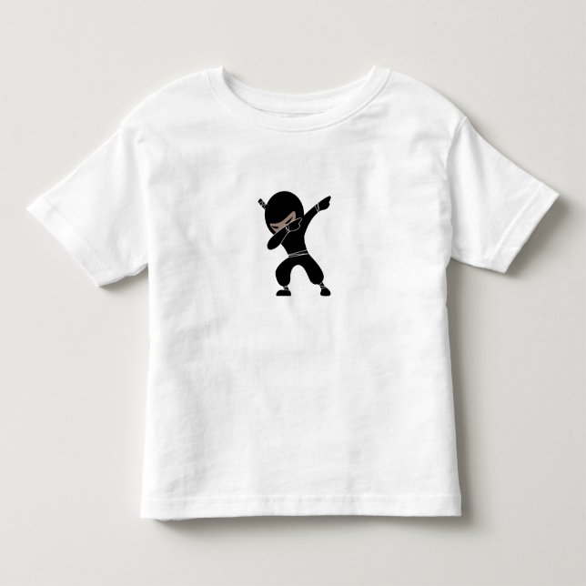 Camiseta De Bebé Personalizado Guerrero Ninja (Anverso)