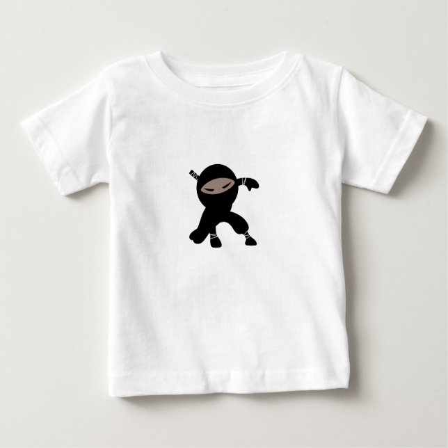 Camiseta De Bebé Personalizado Guerrero Ninja (Anverso)