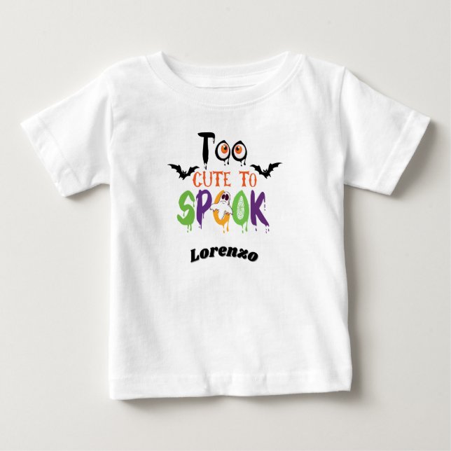 Camiseta de bebé personalizado, Halloween, regalo  (Anverso)