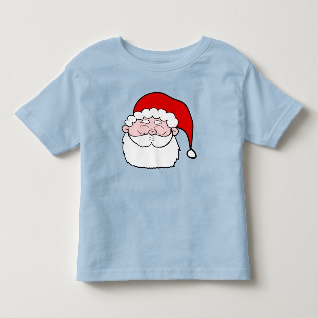 Camiseta De Bebé Personalizado Happy Santa Head (Anverso)