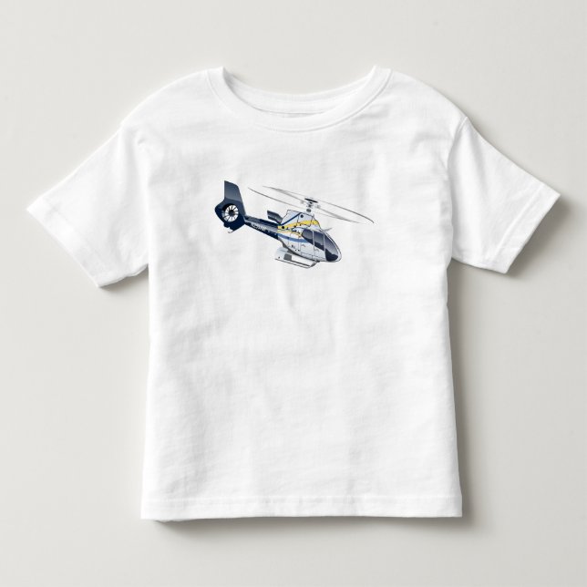 Camiseta De Bebé Personalizado Helicopter (Anverso)