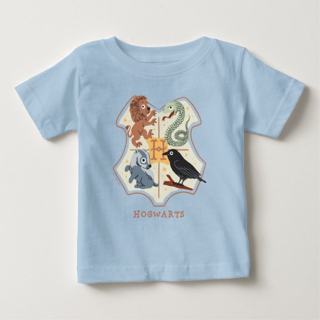Camiseta De Bebé Personalizado Hogwarts Crest (Anverso)