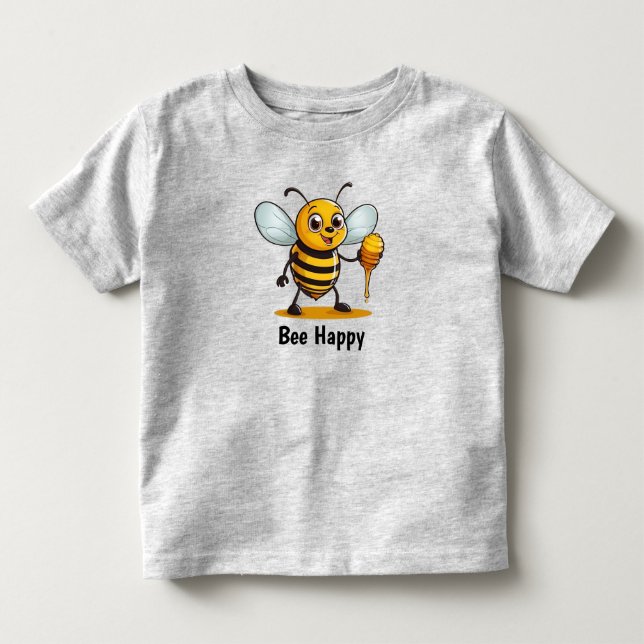 Camiseta De Bebé Personalizado Honey Bee personalizado (Anverso)