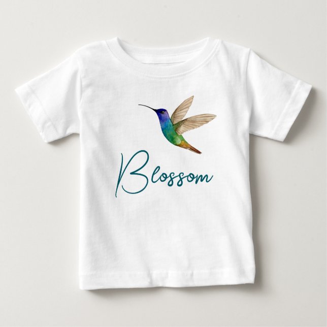 Camiseta De Bebé Personalizado Hummingbird (Anverso)