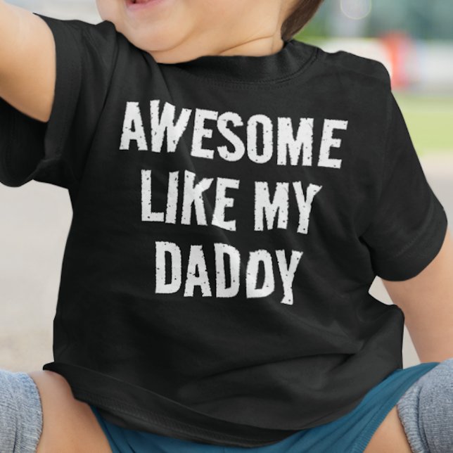 Camiseta De Bebé Personalizado INCREÍBLE COMO MI PAPÁ (Subido por el creador)