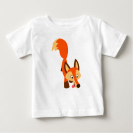 Camiseta De Bebé Personalizado inquisitivo, Fox Baby T-Shirt