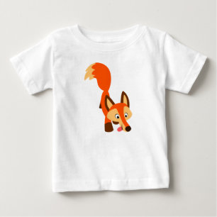 Camiseta De Bebé Personalizado inquisitivo, Fox Baby T-Shirt