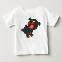 Personalizado juguetona bebé Rottweiler Baby T-Shi