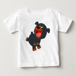 Camiseta De Bebé Personalizado juguetona bebé Rottweiler Baby T-Shi