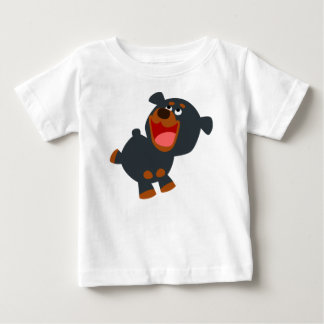 Camiseta De Bebé Personalizado juguetona bebé Rottweiler Baby T-Shi