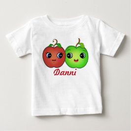 Camiseta De Bebé Personalizado Kawaii Apple Love Baby Tutu Bodysuit