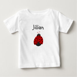 Camiseta De Bebé Personalizado Ladybug Name Shirt