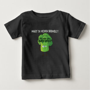 Camiseta De Bebé Personalizado lindo Broccoli no te gusta el brócol