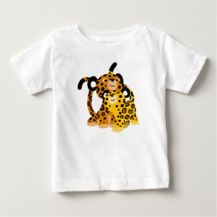 Camiseta De Bebé Personalizado lindo Jaguares en amor Camiseta bebé
