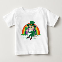 Personalizado lindo leprechaun con shamrock y arco