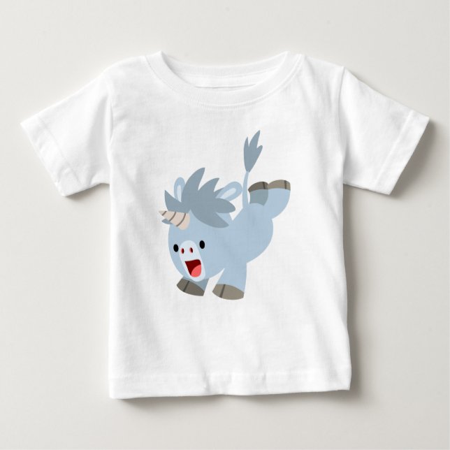 Camiseta De Bebé Personalizado maliciosa bebé Unicorn T-Shirt (Anverso)