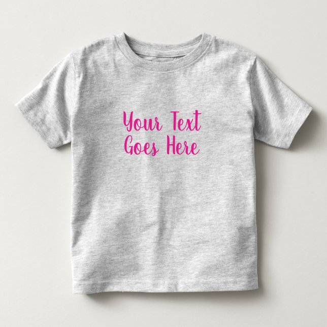 Camiseta De Bebé Personalizado Mensajes de texto Cargar fotos Gris  (Anverso)