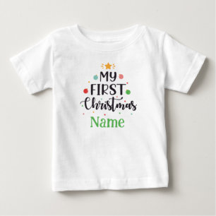 Camiseta De Bebé Personalizado Mi primer traje de bebé lindo de Nav