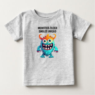 Camiseta De Bebé Personalizado Monster