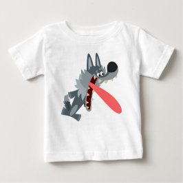 Camiseta De Bebé Personalizado muy emocionado Wolf Baby T-Shirt