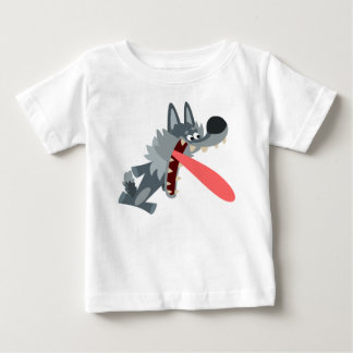 Camiseta De Bebé Personalizado muy emocionado Wolf Baby T-Shirt