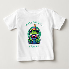 Camiseta De Bebé Personalizado niño de cumpleaños de chico con tema