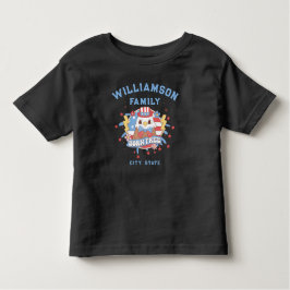 Camiseta De Bebé Personalizado Nombre de la familia Ubicación del e