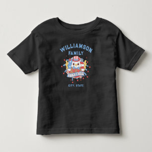 Camiseta De Bebé Personalizado Nombre de la familia Ubicación del e