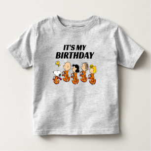 Camiseta De Bebé Personalizado Peanuts   Cumpleaños espacial