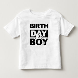 Camiseta De Bebé Personalizado Peanuts Noopy Birthday Boy