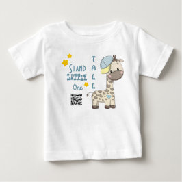 Camiseta De Bebé Personalizado Personalizado Baby Boy Giraffe