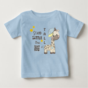 Camiseta De Bebé Personalizado Personalizado Baby Boy Giraffe