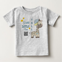Camiseta De Bebé Personalizado Personalizado Baby Boy Giraffe
