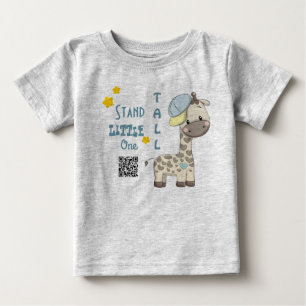 Camiseta De Bebé Personalizado Personalizado Baby Boy Giraffe