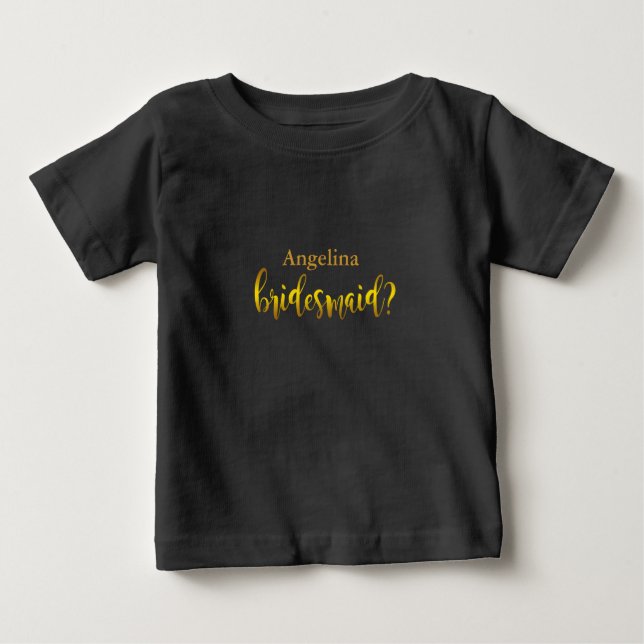 Camiseta De Bebé Personalizado personalizado Su propia foto y texto (Anverso)
