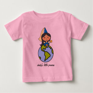 Camiseta De Bebé Personalizado, pinza, pequeña princesa de papá