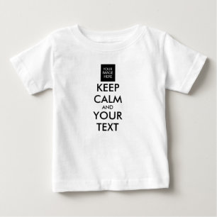 Camiseta De Bebé Personalizado por completo MANTENER CALMA Y TU TEX