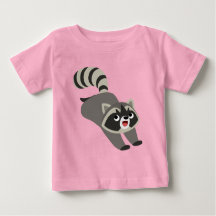 Personalizado Prankish Raccoon Baby T-Shirt