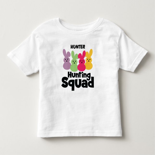 CAMISETA DE BEBÉ PERSONALIZADO "RABBITS HUNTING SQUAD" (Anverso)