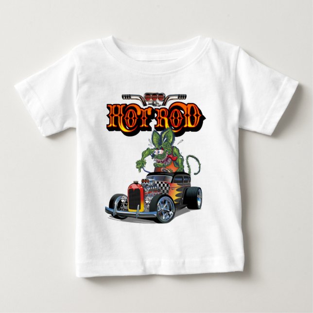 Camiseta De Bebé Personalizado retro (Anverso)