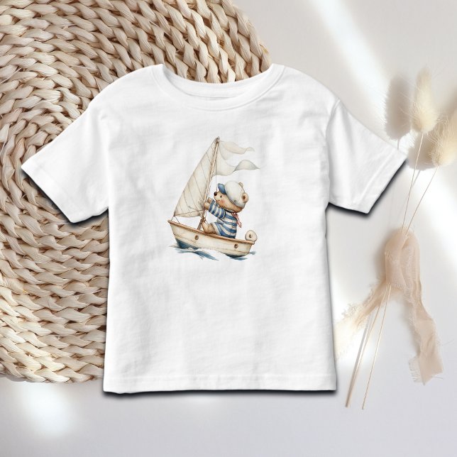 Camiseta De Bebé Personalizado Sailor Teddy Bear (Subido por el creador)