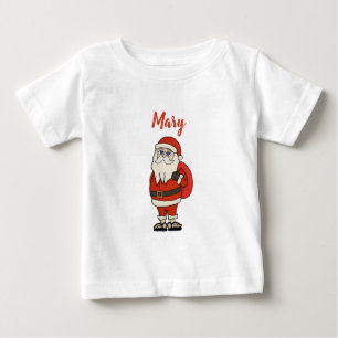 Camiseta De Bebé Personalizado Santa Claus Navidades Flip Flops