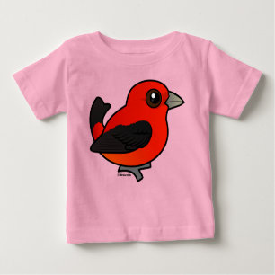 Camiseta De Bebé Personalizado Scarlet Tanager