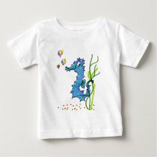 Camiseta De Bebé Personalizado Seahorse Cute