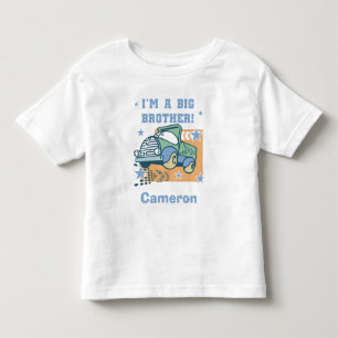 Camiseta De Bebé Personalizado Soy un Gran Hermano - Camioneta cami