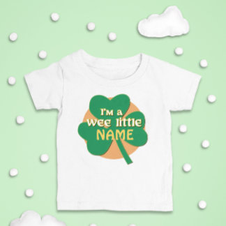 Camiseta De Bebé Personalizado Soy un irlandés de nombre pequeño