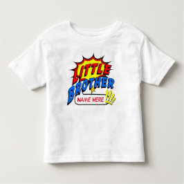 Camiseta De Bebé Personalizado superhéroe de pequeño hermano