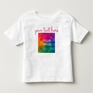 Camiseta De Bebé Personalizado Texto Foto Doble cara Imprimir Bebé 
