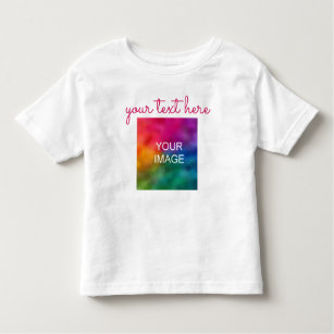 Camiseta De Bebé Personalizado Texto Foto Doble cara Imprimir Bebé 