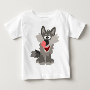 Camiseta De Bebé Personalizado tonto Wolf Baby T-Shirt
